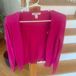 Forever 21 Fuchsia Cardigan - size small